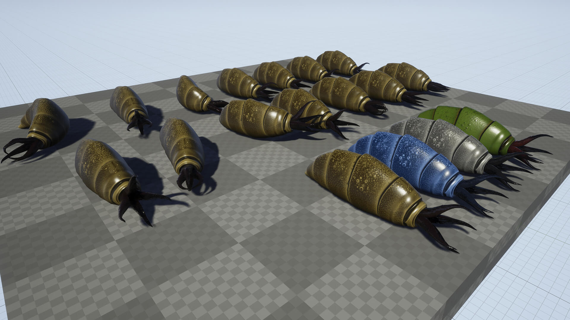 Worm Creature 1 - 3D Model by Liana1