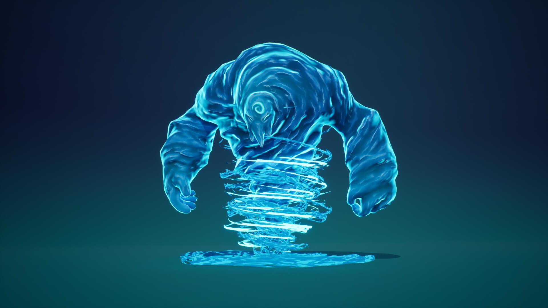 Water Elemental 3D Model by Lil_Pupinduy