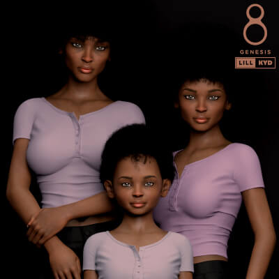 KYD Ngozi Bundle for Genesis 8 Female