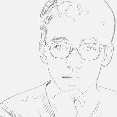 A Young Boy with Glasses Reflecting on Life with Wisdom