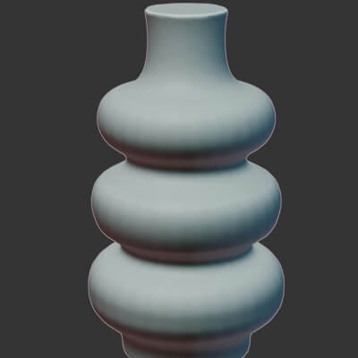 Elegant 3-Layer 3D Vase Model 3D Printable