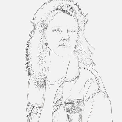 Innocent Girl Sketch Pencil Sketch