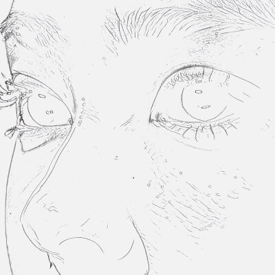 Girl Side Face Sketch