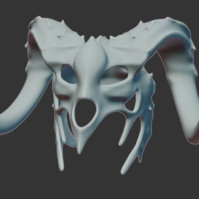 Skyrim World Horned Helmet 3D Model 3D Printable