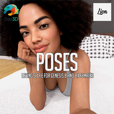 Laying Selfie for Genesis 8 and 8.1 Female