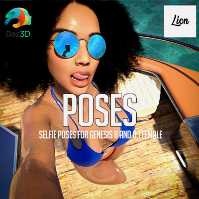 Selfie Poses for Genesis 8 and 8.1 Female