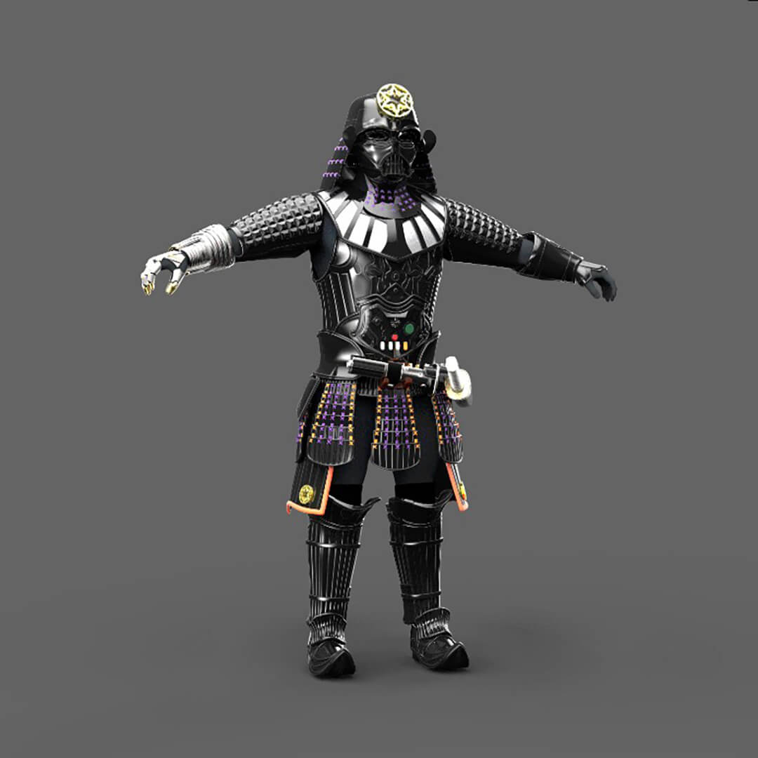 Darth Vader Samurai Cosplay Full Armor - 3D Model by LisaHenniga