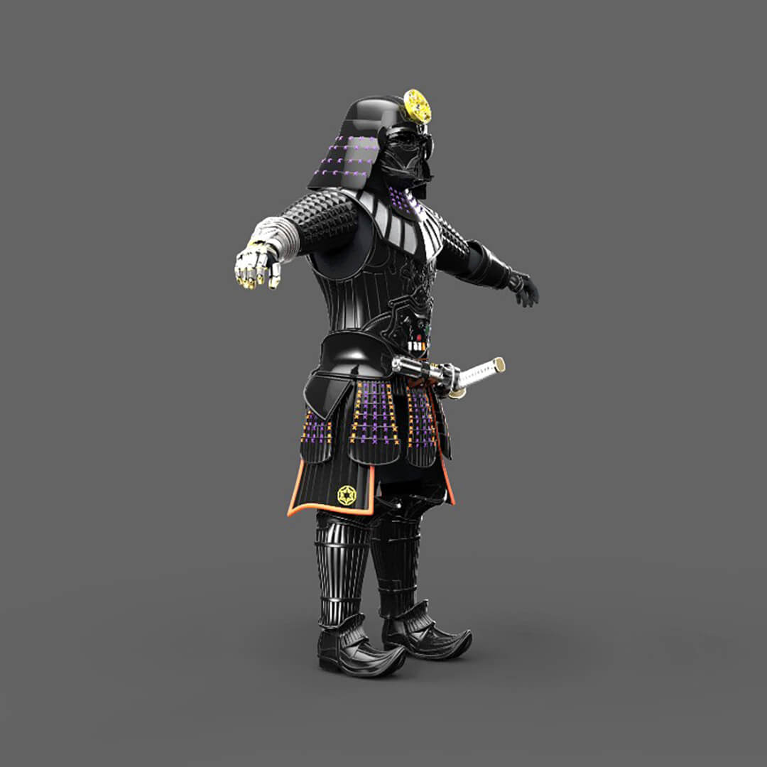Darth Vader Samurai Cosplay Full Armor - 3D Model by LisaHenniga