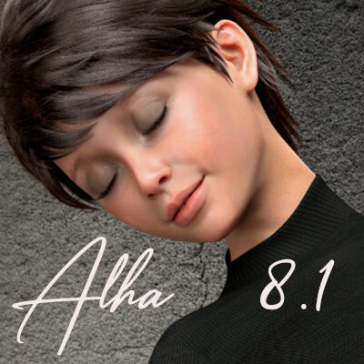 Alha Character Morphs for Genesis 8.1 Female