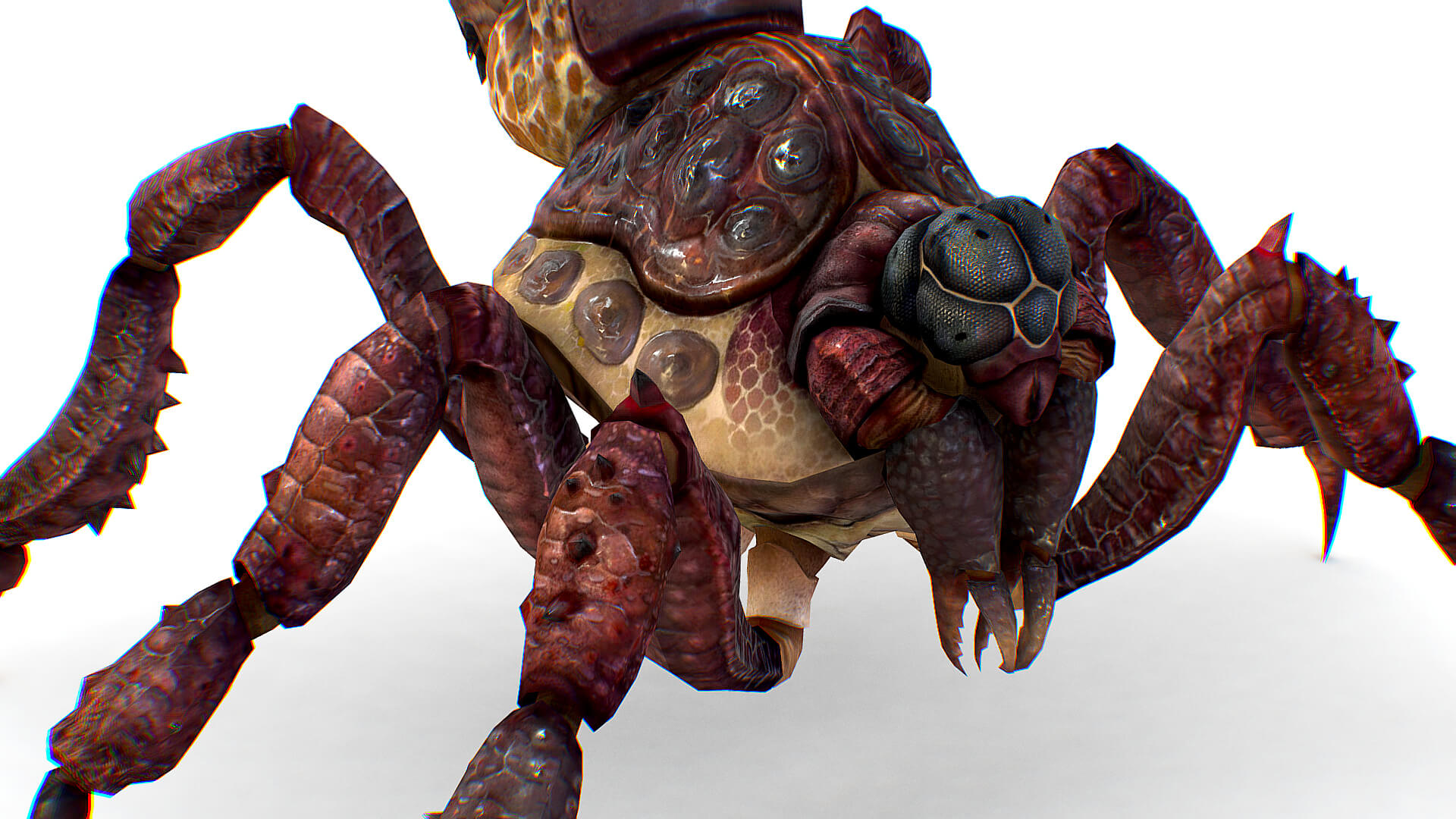 Red Spider Render Fantasy Red Spider Monster Creature Giant Arachnid - 3D Model by LiveBook3D