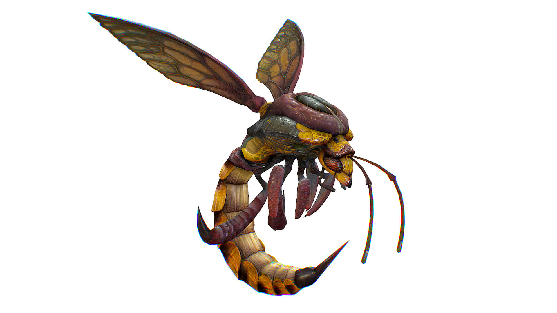 Giant Bee Insect Monster Bug Beetle Animal - 3D Model by LiveBook3D
