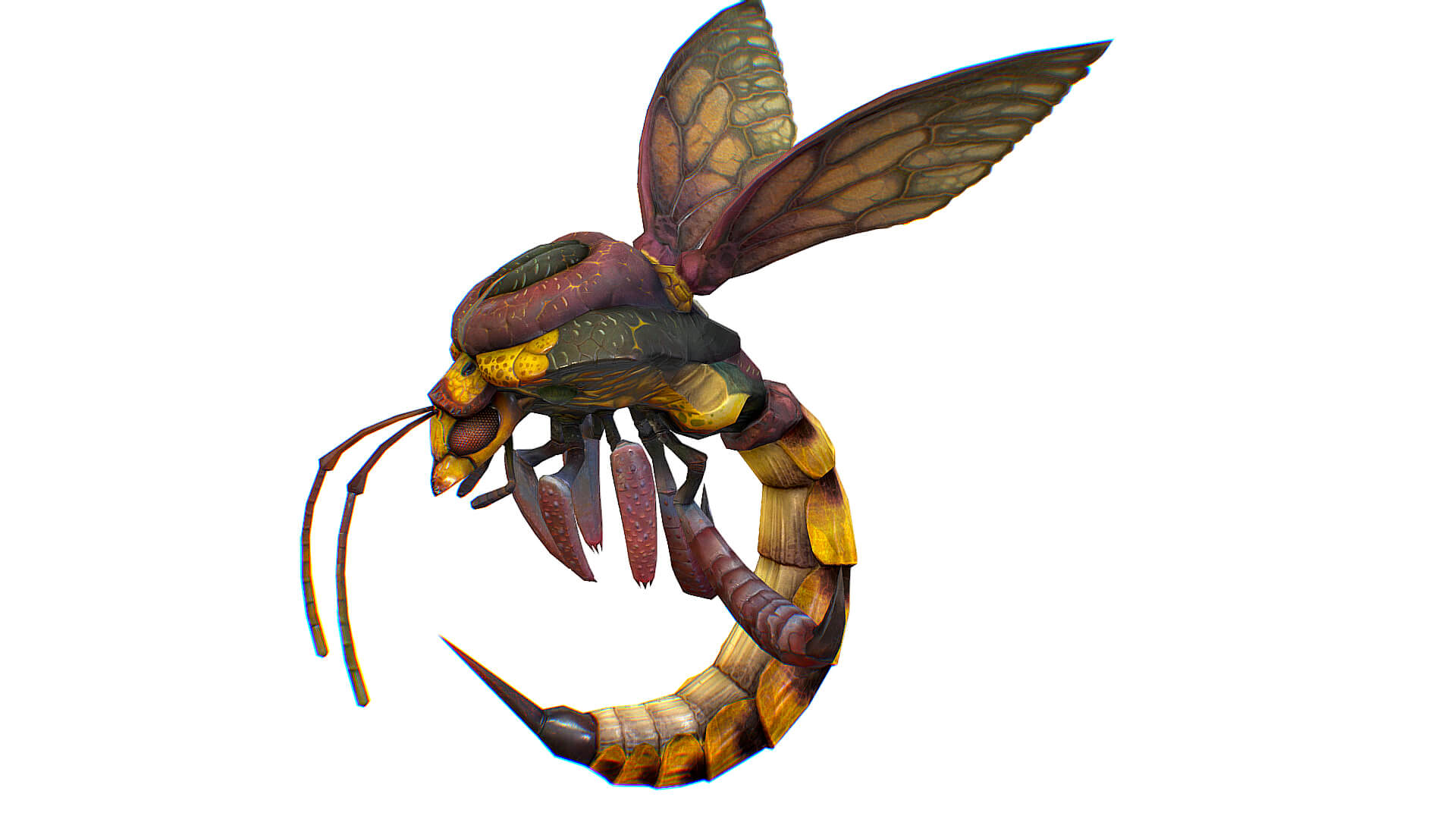 Giant Bee Insect Monster Bug Beetle Animal - 3D Model by LiveBook3D