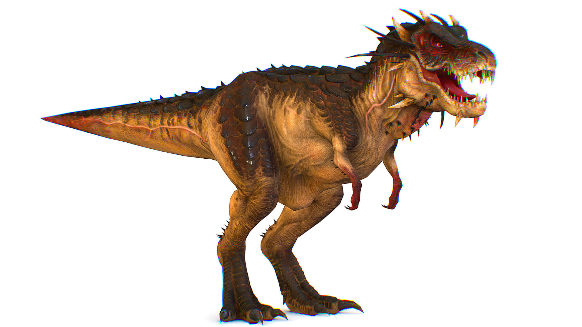 Rex Monster Tyrannosaurus Raptor Dinosaur T-Rex Rex Monster 3D Model by LiveBook3D