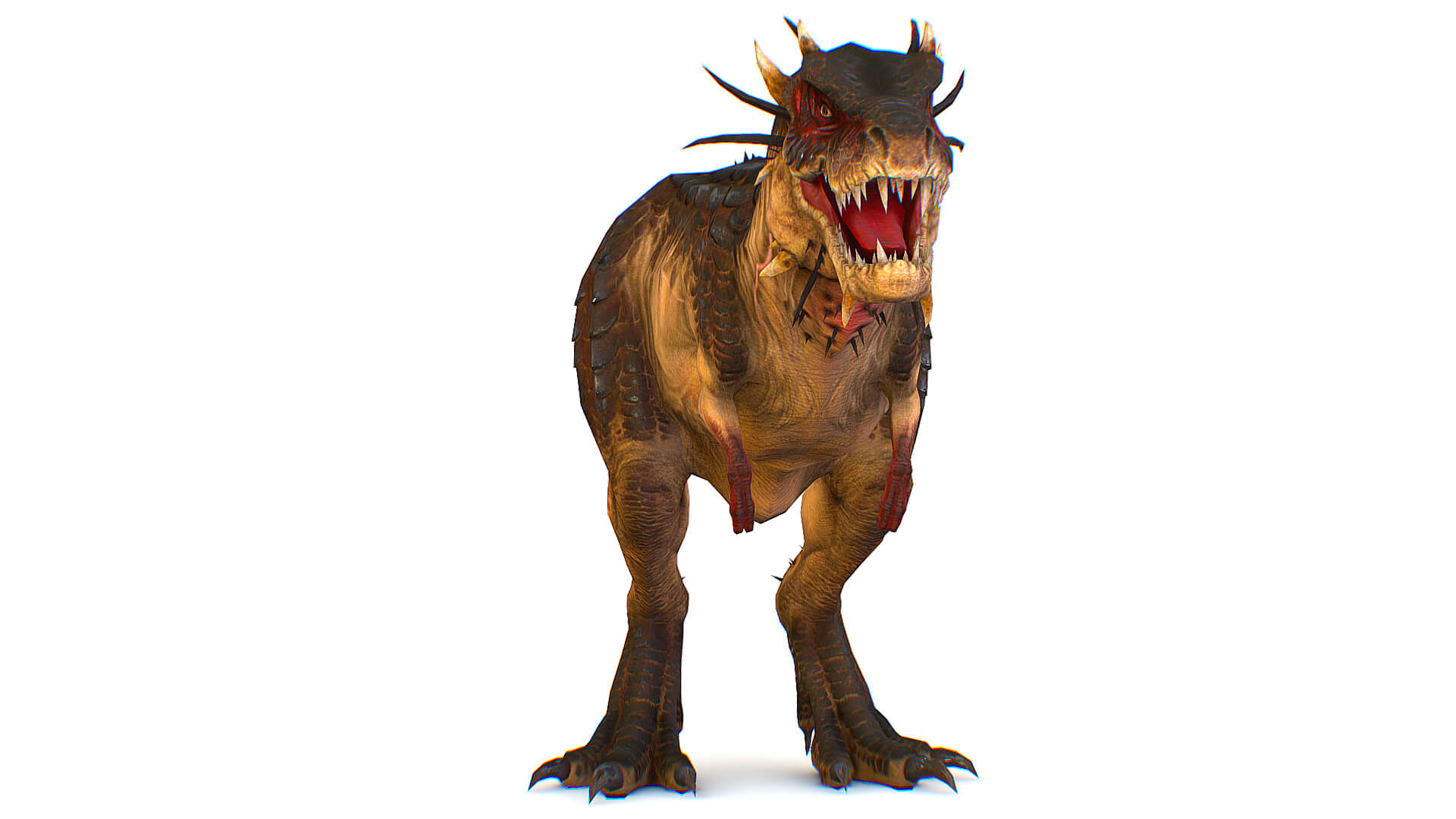 Rex Monster Tyrannosaurus Raptor Dinosaur T-Rex Rex Monster 3D Model by LiveBook3D
