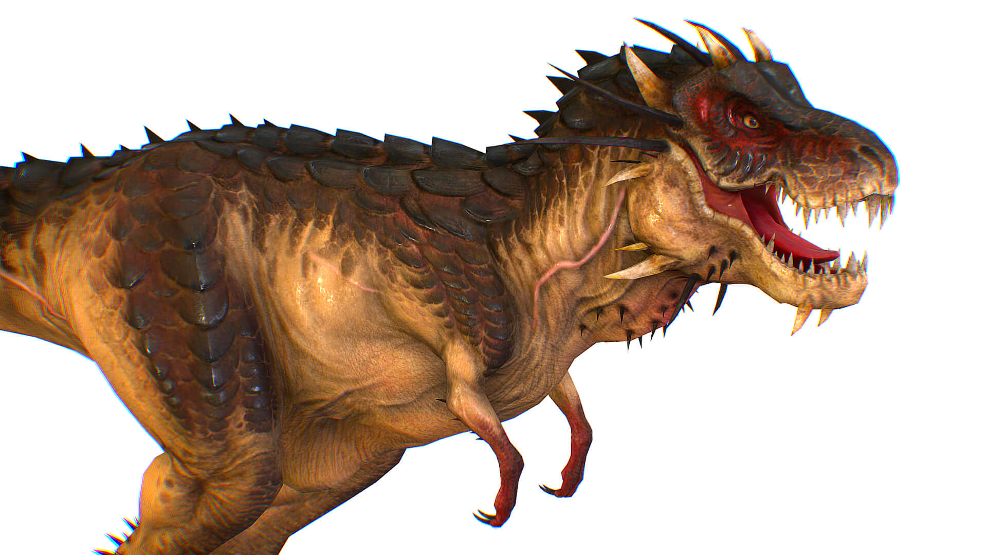 Rex Monster Tyrannosaurus Raptor Dinosaur T-Rex Rex Monster 3D Model by LiveBook3D