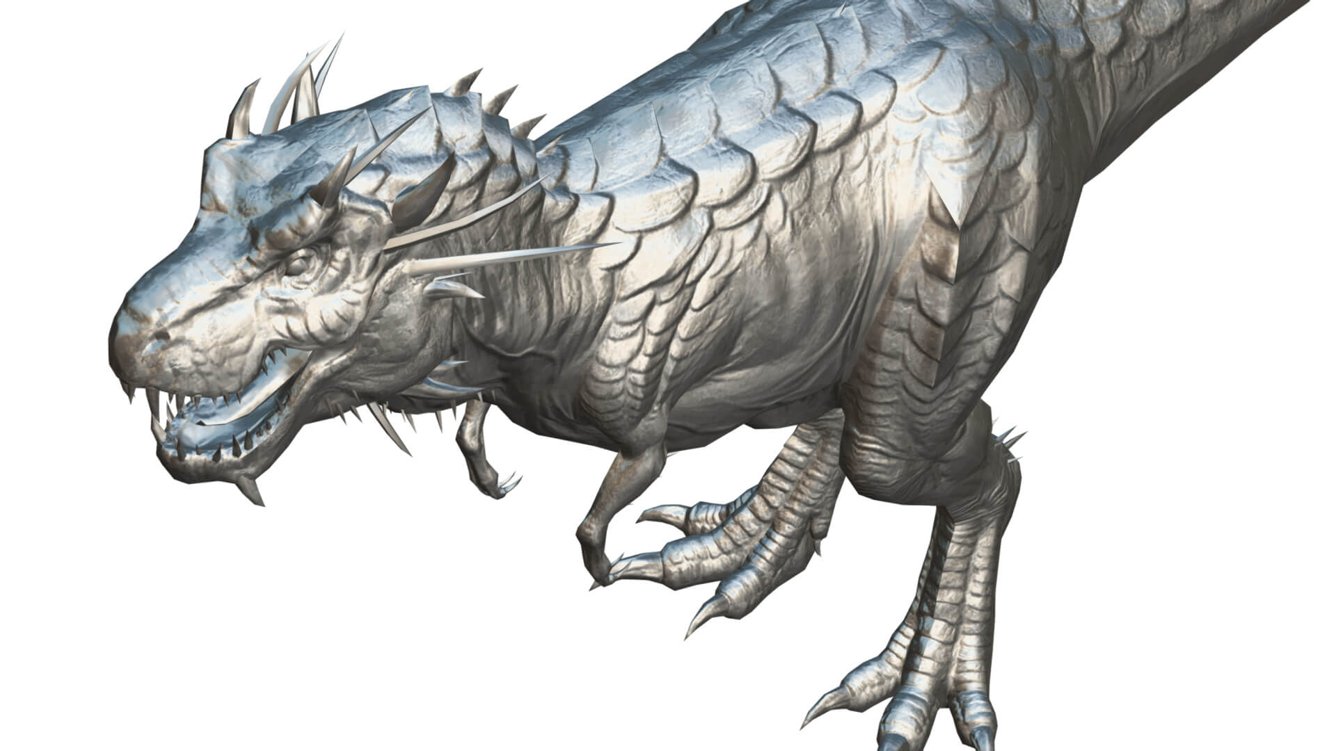 Tyrannosaurus Raptor Dinosaur T-Rex Rex Monster 3D Model by LiveBook3D