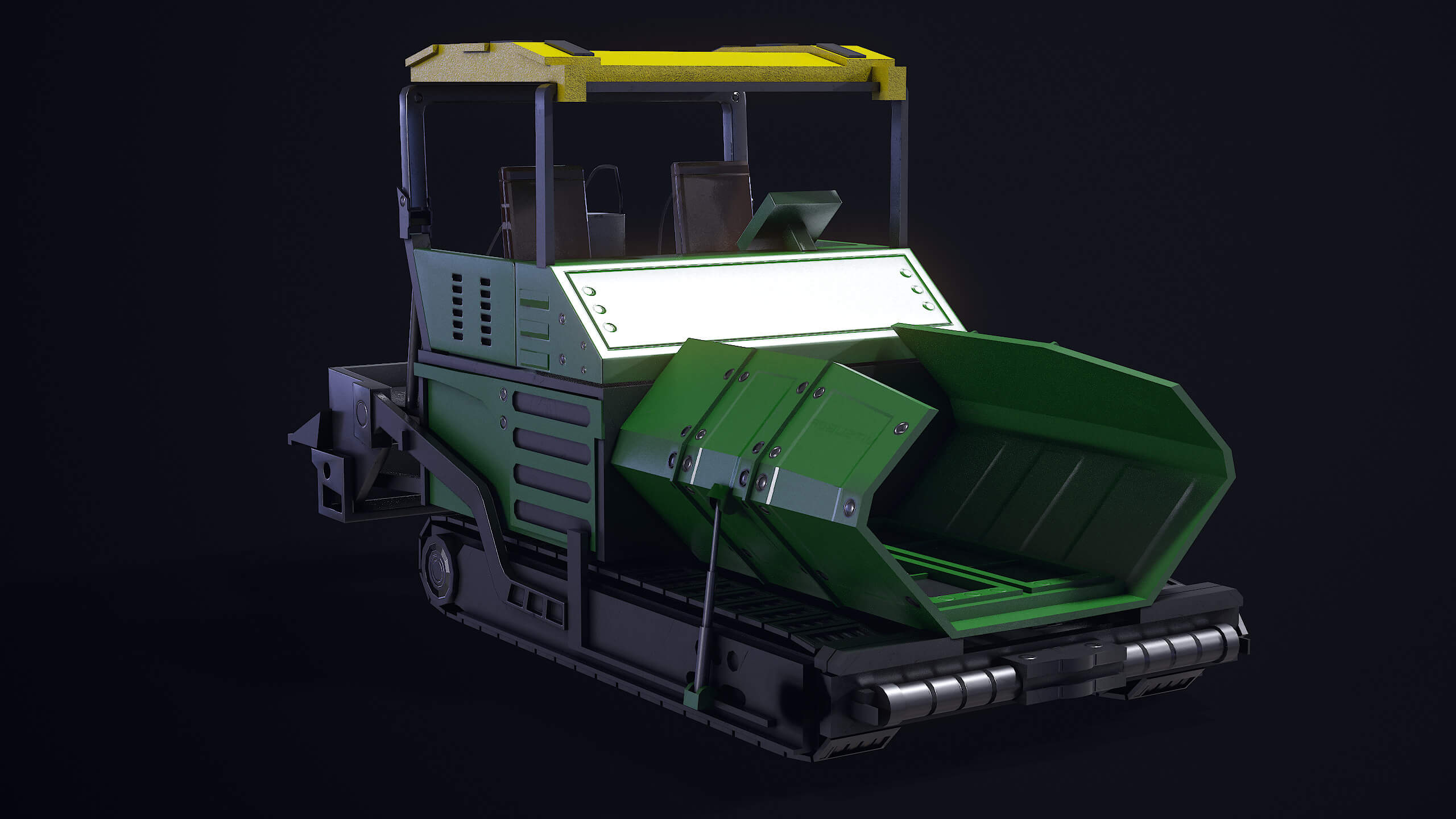 Asphalt Paver Vehicle PBR - 3D Model by Locus Models