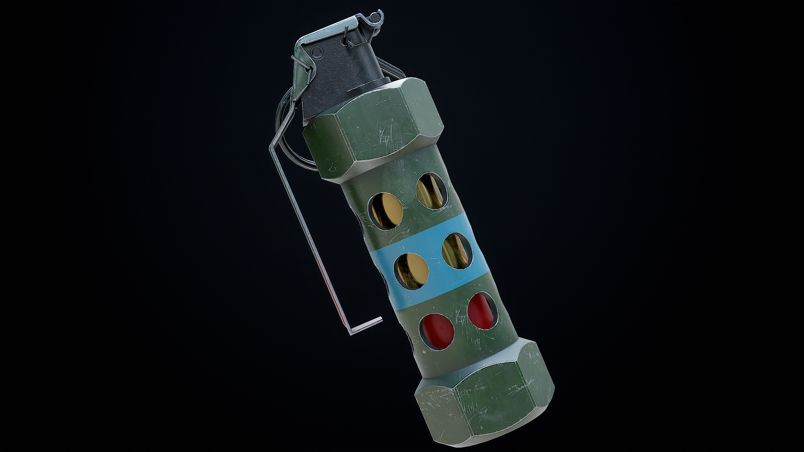 Flash Grenade PBR 3D Model by Locus Models