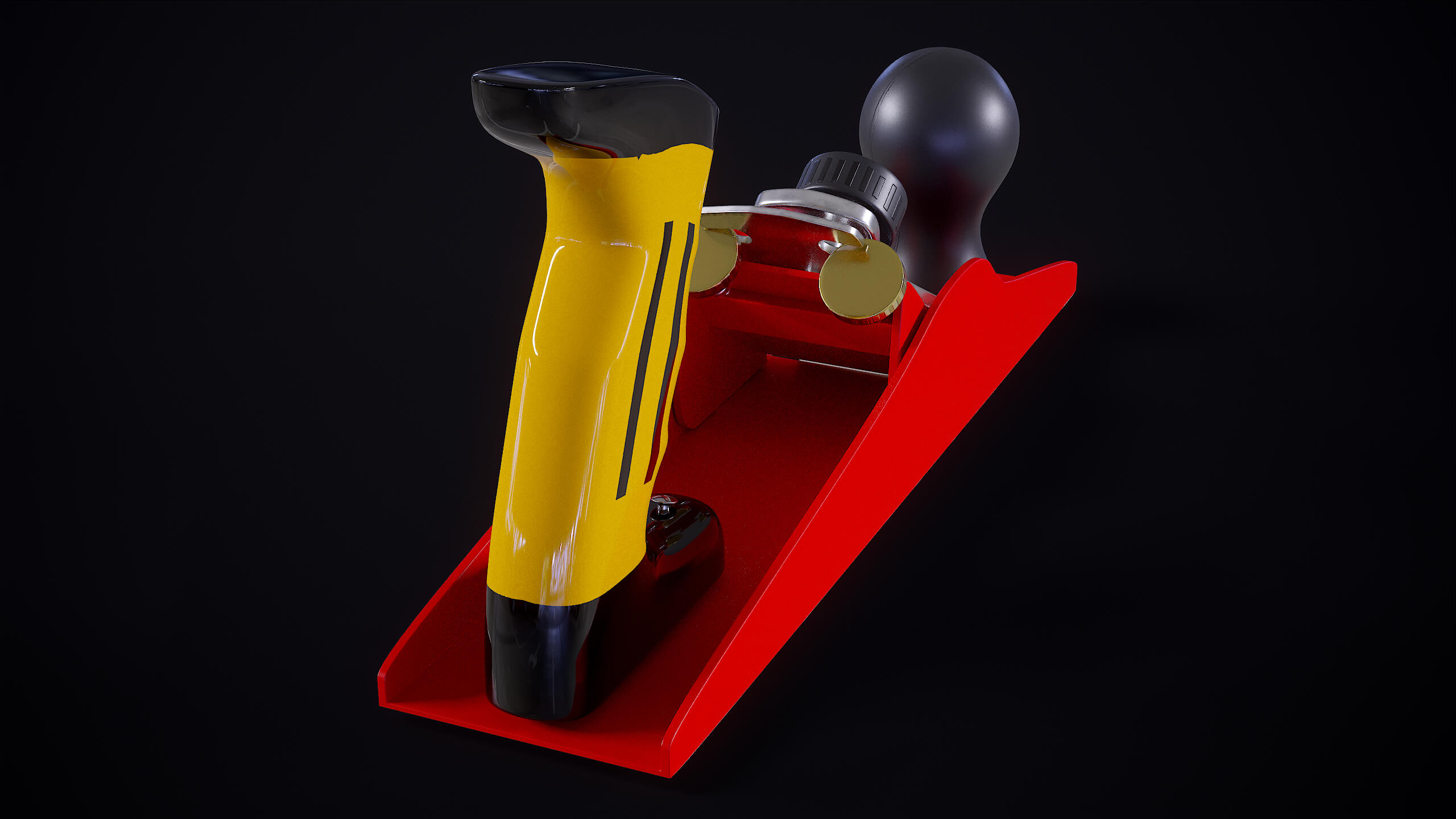 Hand Bench Wood Plane PBR 3D Model by Locus Models