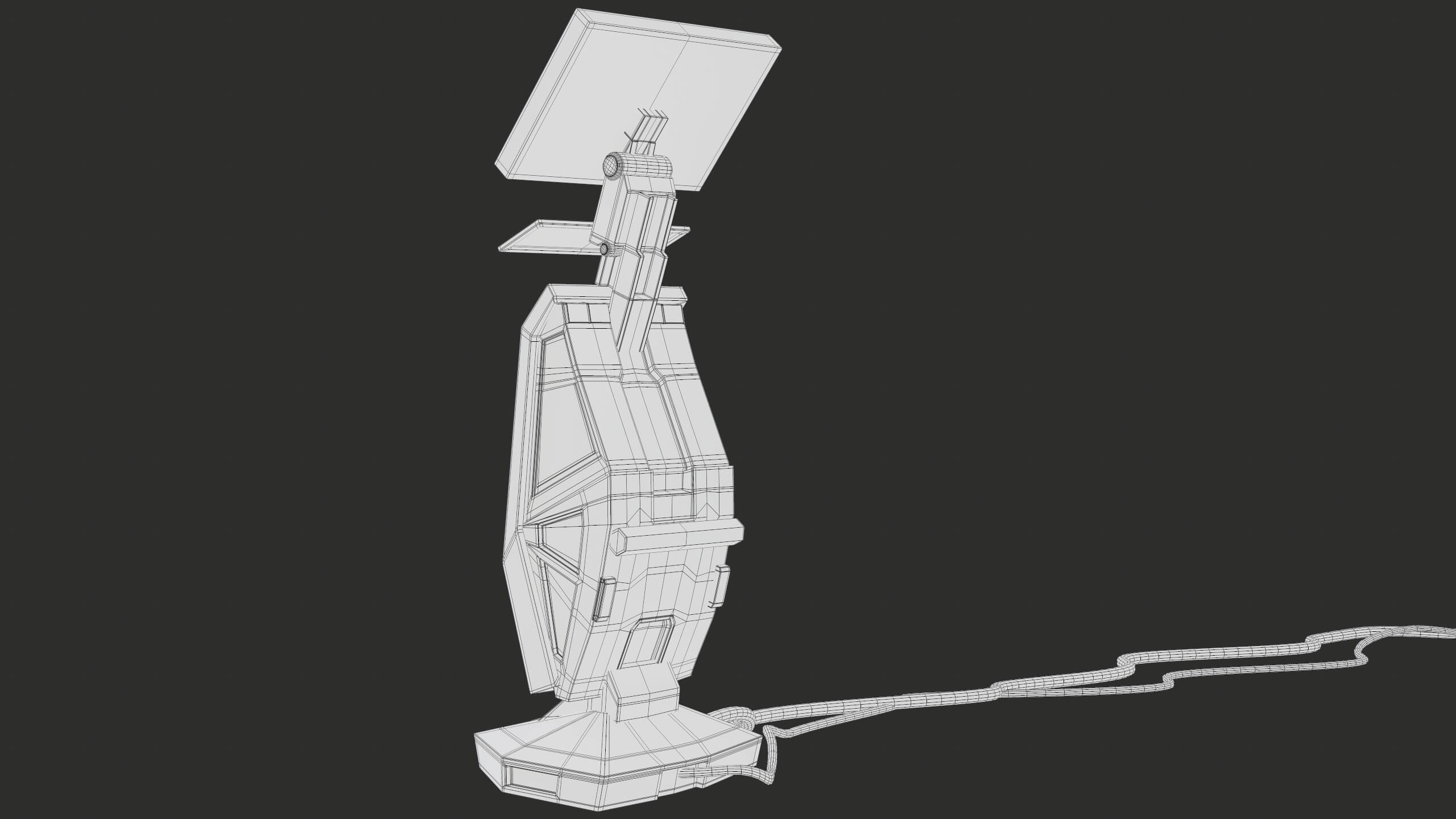 Sci-Fi Computer Terminal Game Ready PBR 3D Model by Locus Models