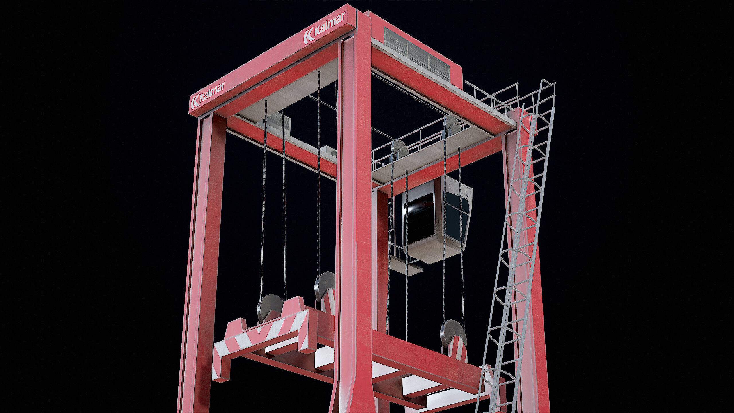 Straddle Carrier PBR - 3D Model by Locus Models