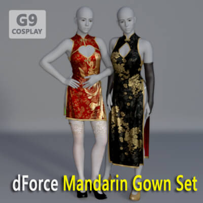 dForce Mandarin Gown Set for G9 by loner02