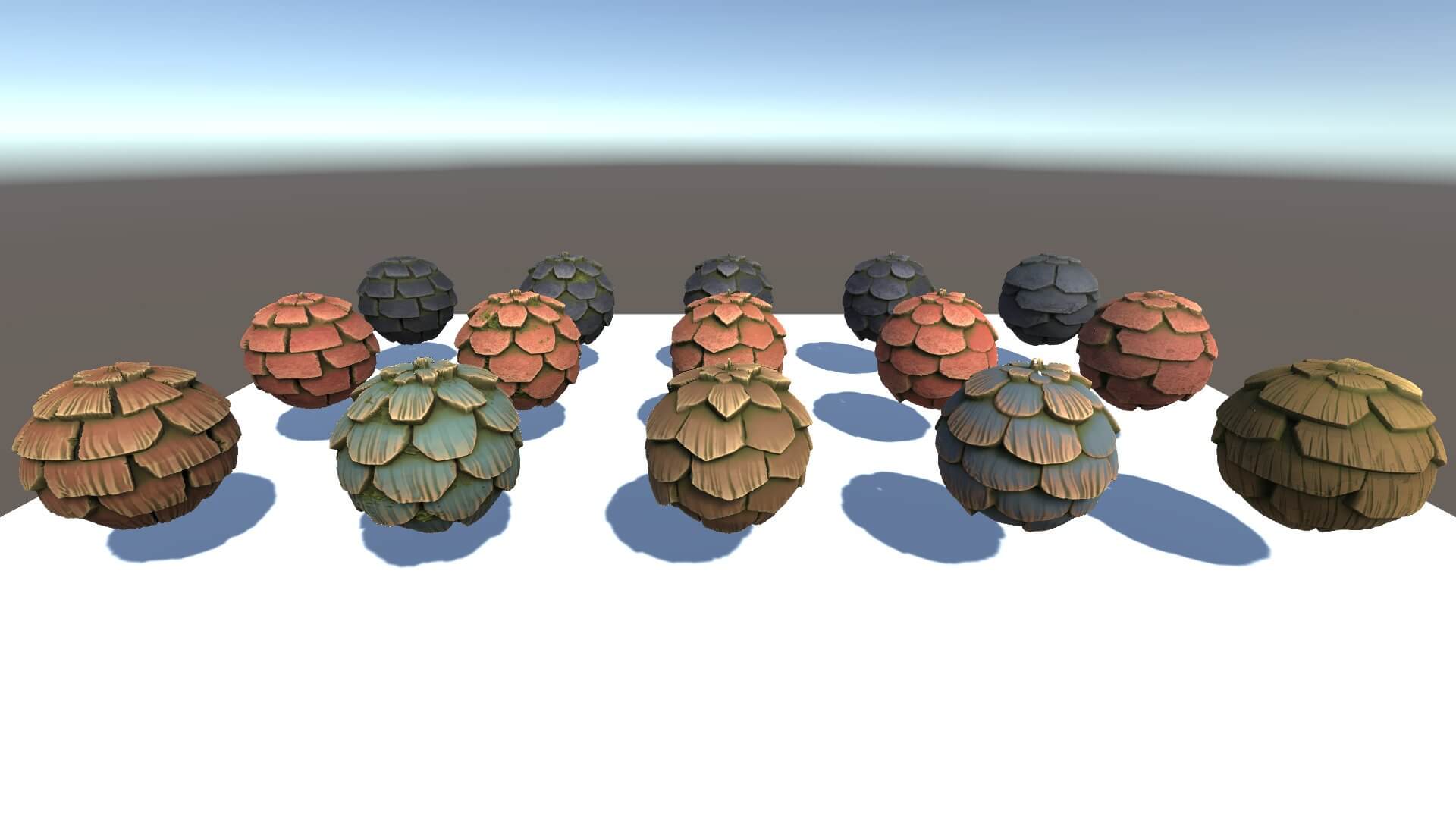 Pack of 15 Stylized Roof Textures - 3D Texture by LordEnot