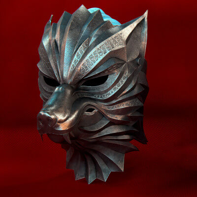Fantasy Wolf Helmet