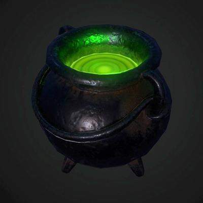 Magic Glowing Cauldron
