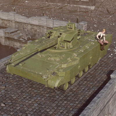 2S38 BTR PVO WT for DAZ3D