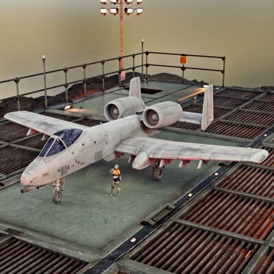 A-10 Warthog Plane Bf42 for Daz3D