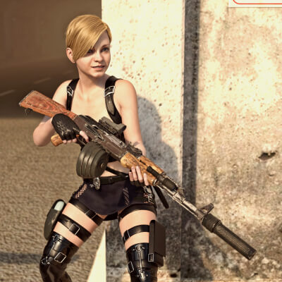 AK47 Classic Assault Rifle WZ for G8F and G9 by Loriel