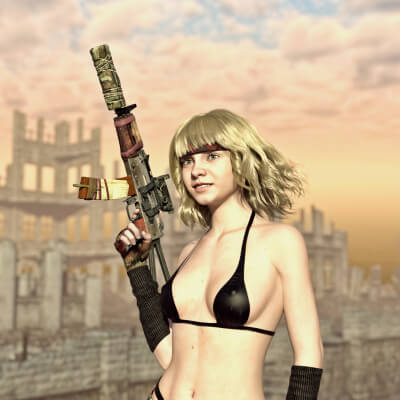 AKS74U POW Postap Rifle WZ For G8F and G9