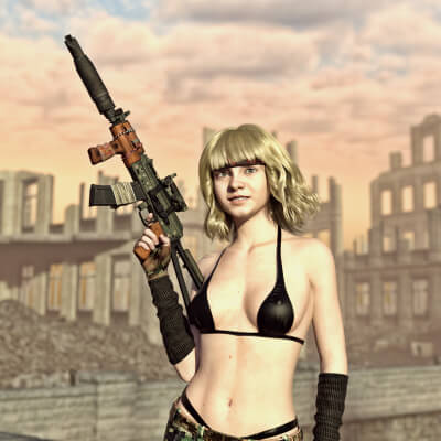 AKS74U Rebel Rifle Wz for G8F and G9