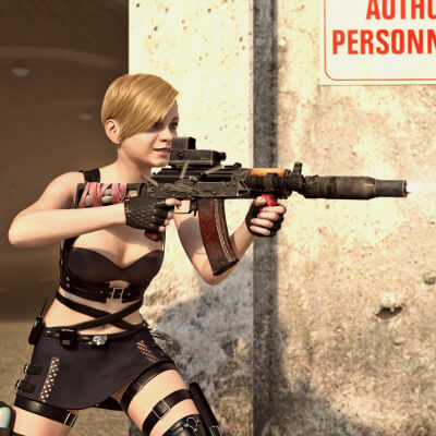 AKS74UB Silenced Rifle TK for G8F and G9