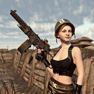 Blitzgewehr SMG Gun WS for G8F and G9