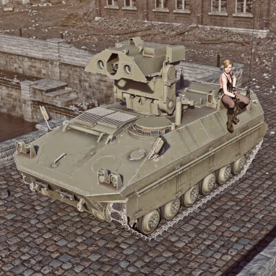 C13 TUA Armored Vehicle WT with Rocket for DAZ3D