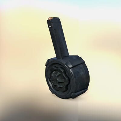 Fennec Drum Mag Mw for Daz3D