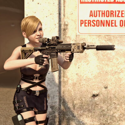 HK416 Combat Rifle TK for G8F and G9