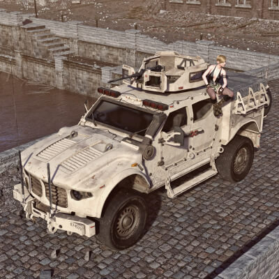JLTV Armored Truck CoD for Daz3D