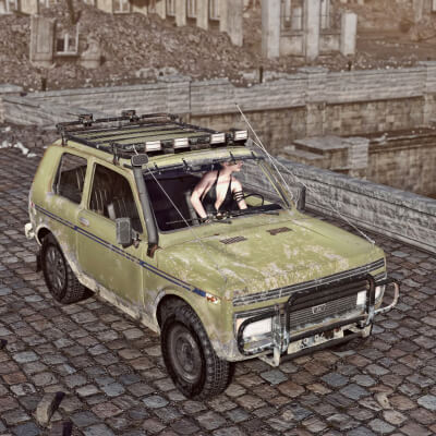 LADA Car for DAZ 3D by Loriel