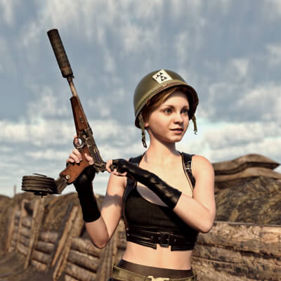 Luger P08 Long Pistol WZ for G8F and G9