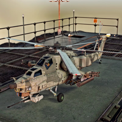 MI28 Attack Helicopter WT for DAZ3D
