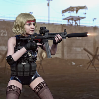 MP5 10mm Submachine Gun RON for G8F and G9