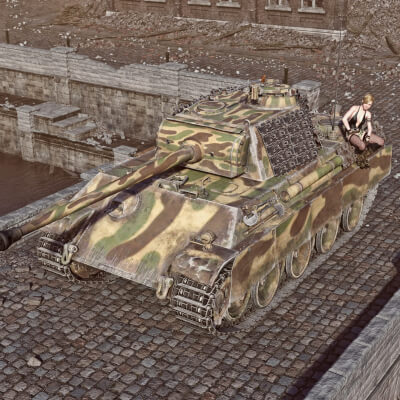 Panther 5G Tank WT for Daz3D