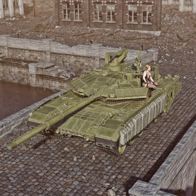 T90M Tank wt for DAZ3D - Daz Content by Loriel