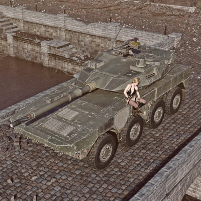 Type 16 Combat Vehicle WT for Daz3D