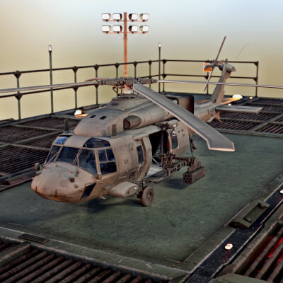 UH 60 Black Hawk Helicopter CoD for DAZ3D by Loriel