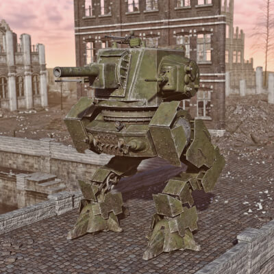 USSR Armored Walker WT for Daz3D