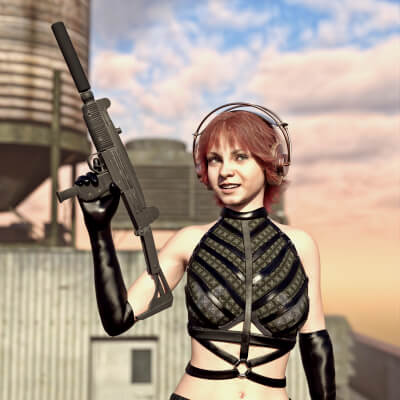 Uzi Submachine Gun for G8F by Loriel